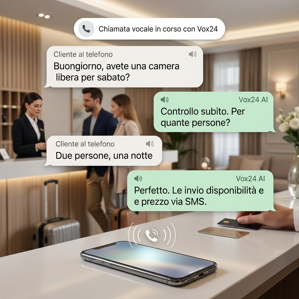 Caso d'uso per un hotel